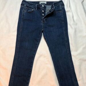 Free People Button Fly Skinny Jeans Size 25